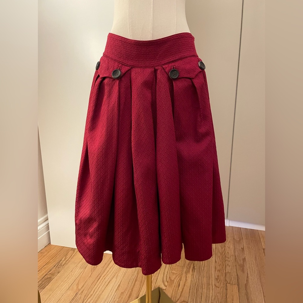 John Galliano skirt / wool/ silk